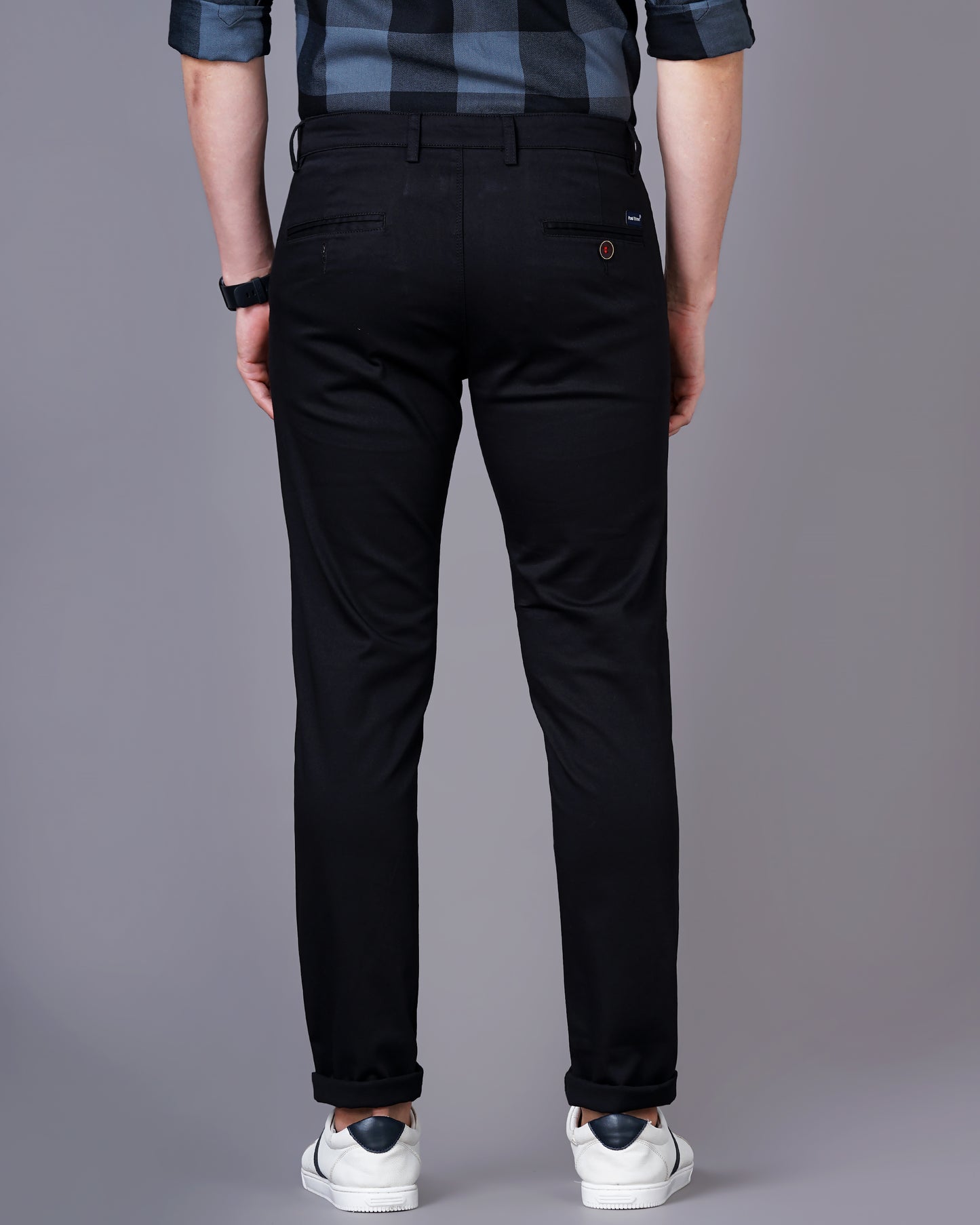 Plain Black Chinos