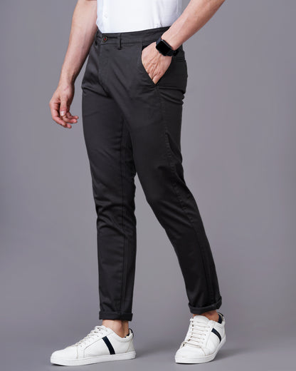 Twill Dark Grey Chinos