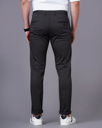 Twill Dark Grey Chinos