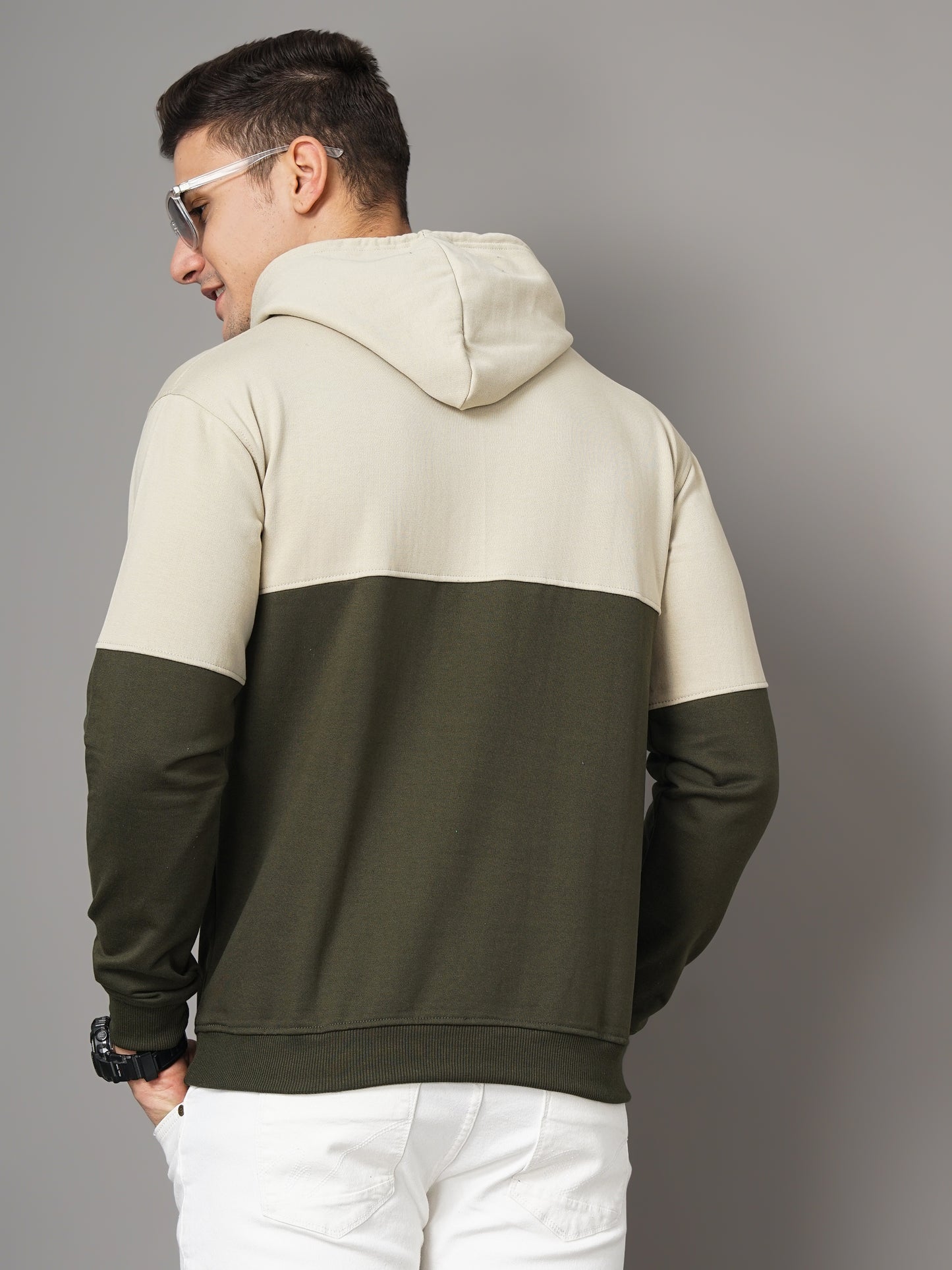 Cream & Olive Meld Hoodie