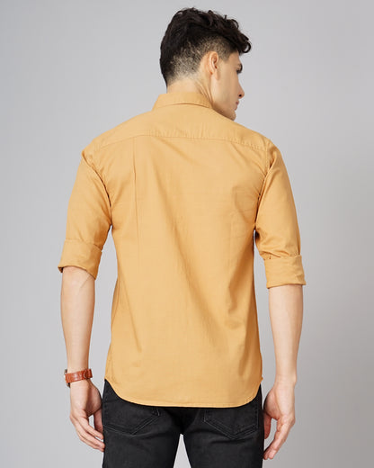 Oxford Brown Solid Shirt