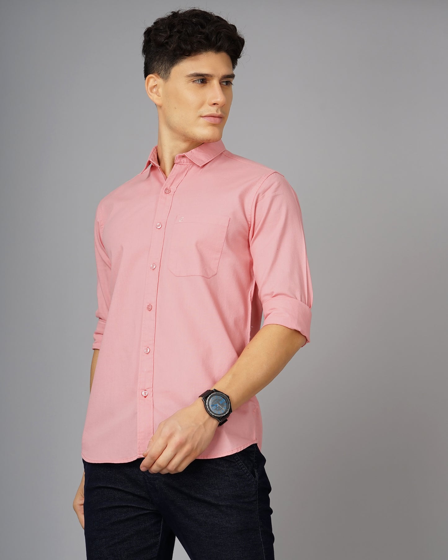 Oxford Pink Solid Shirt