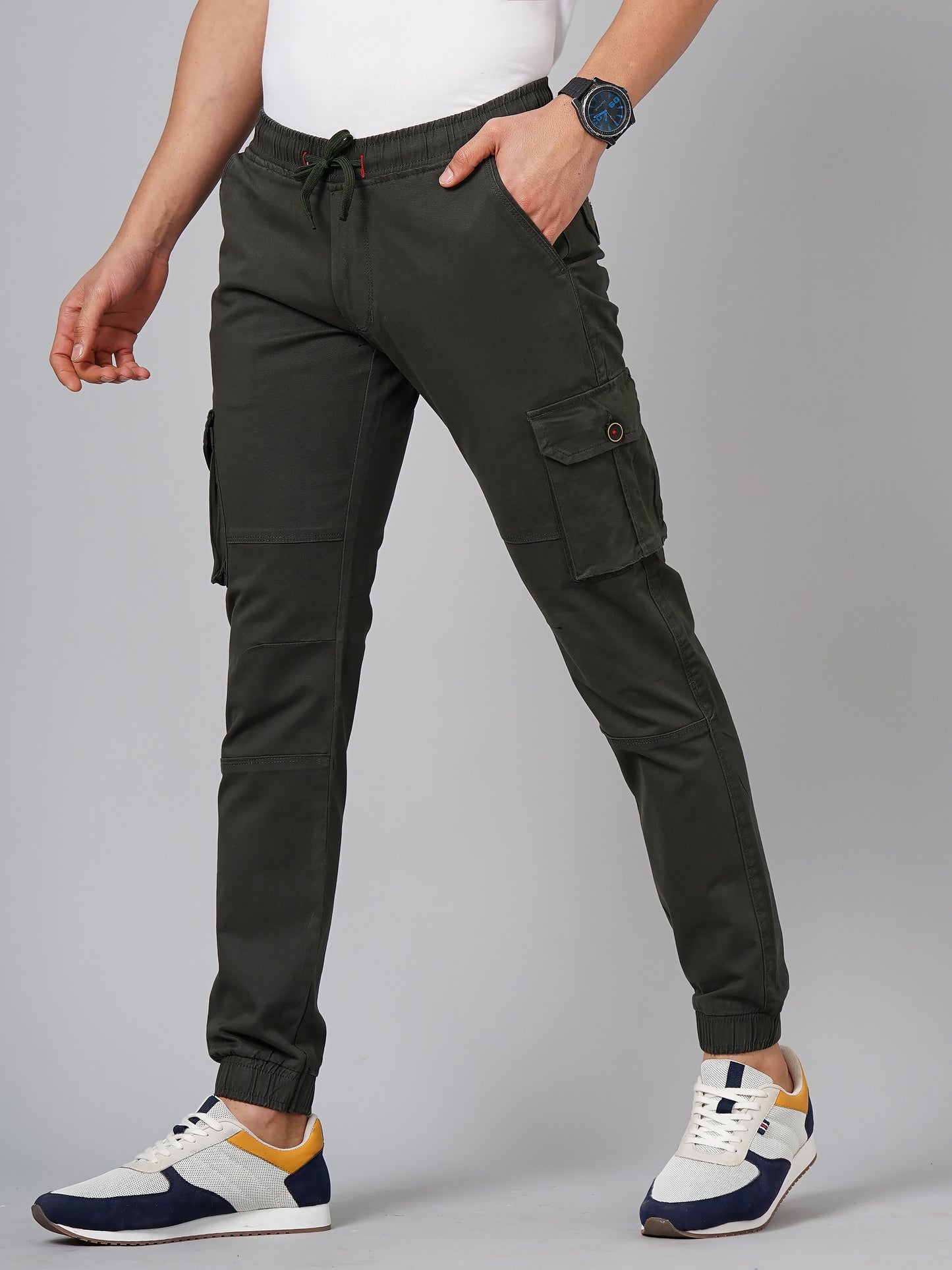 Twill Olive Cargo Pant