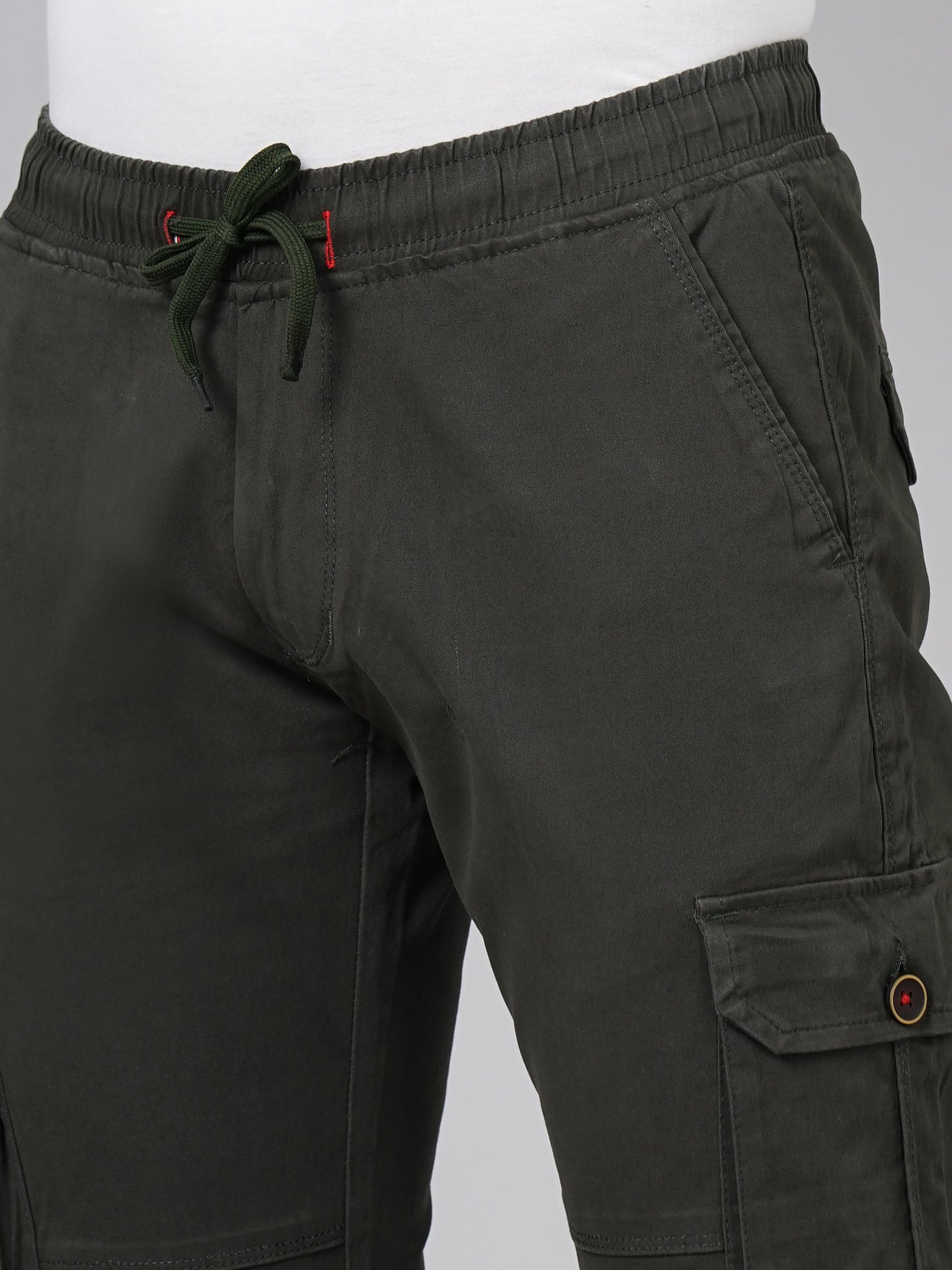 Twill Olive Cargo Pant