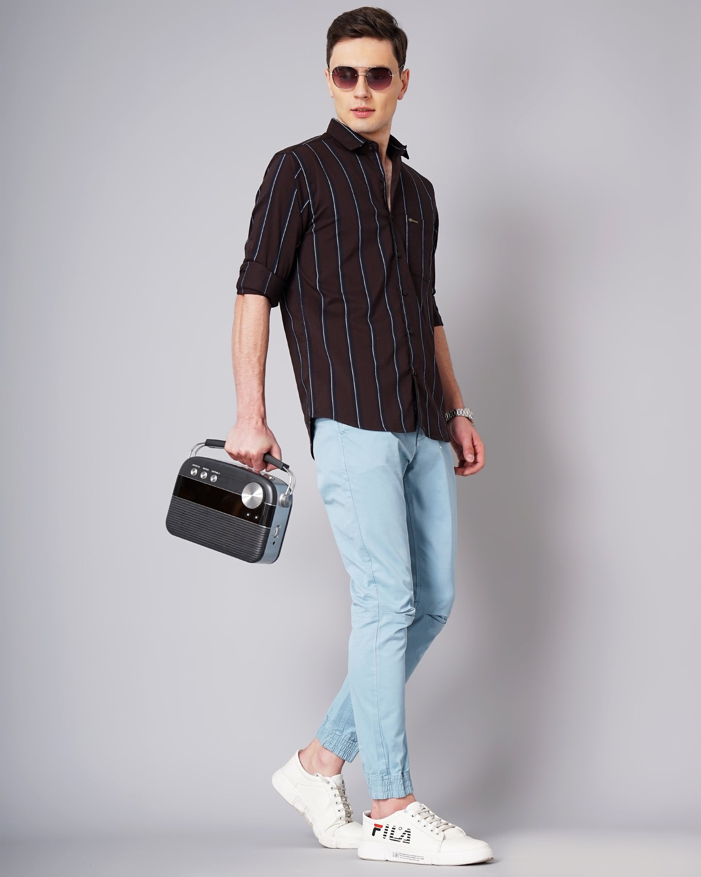 Jake Brown Striped Shirt