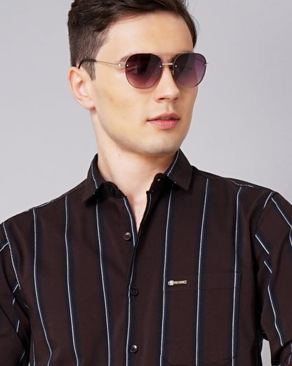 Jake Brown Striped Shirt