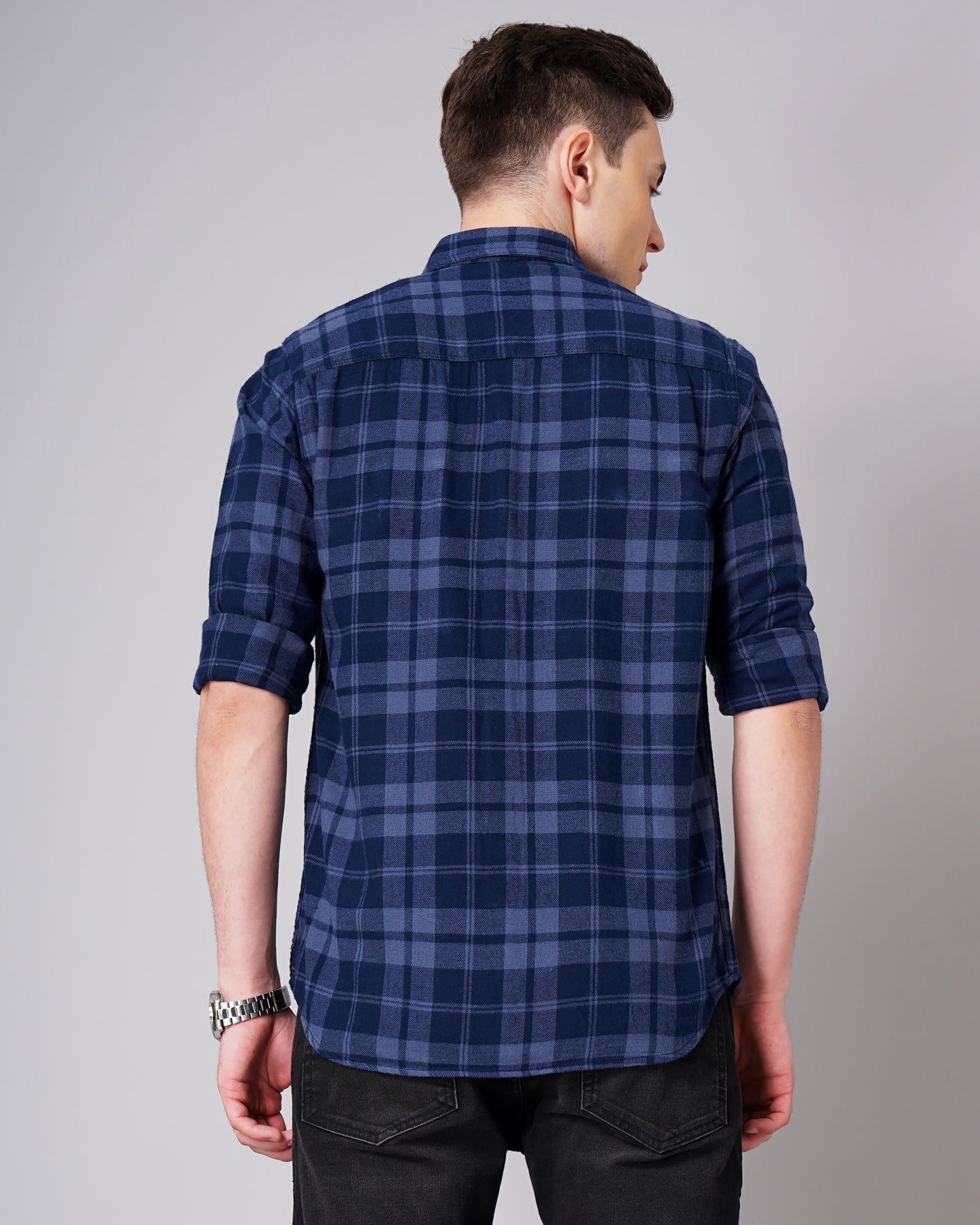 Brush Blue Checks Shirt