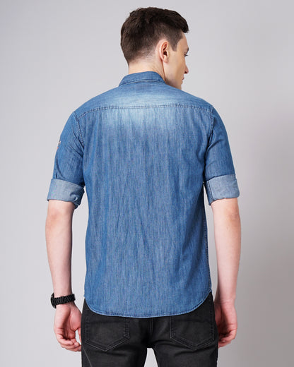Raw Denim Dark Blue Shirt