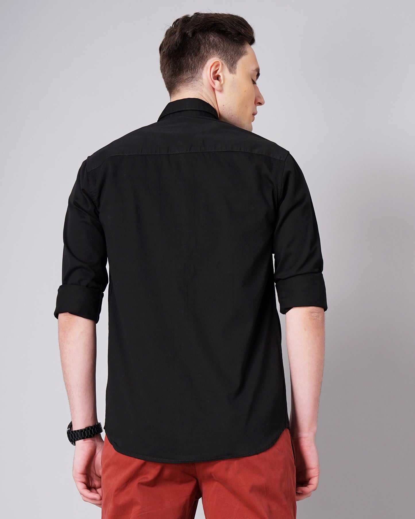 Stark Black Solid Shirt