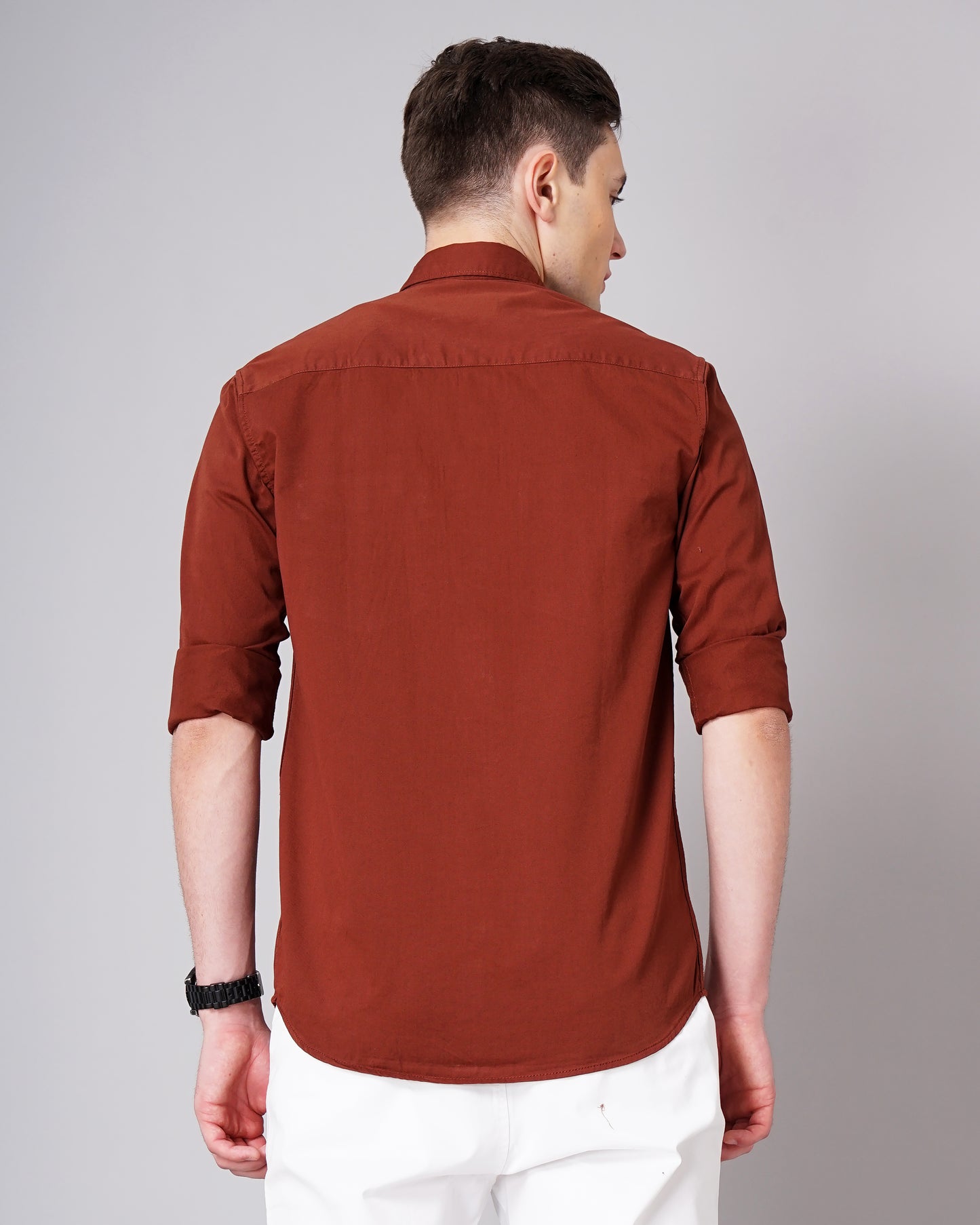 Stark Brown Solid Shirt