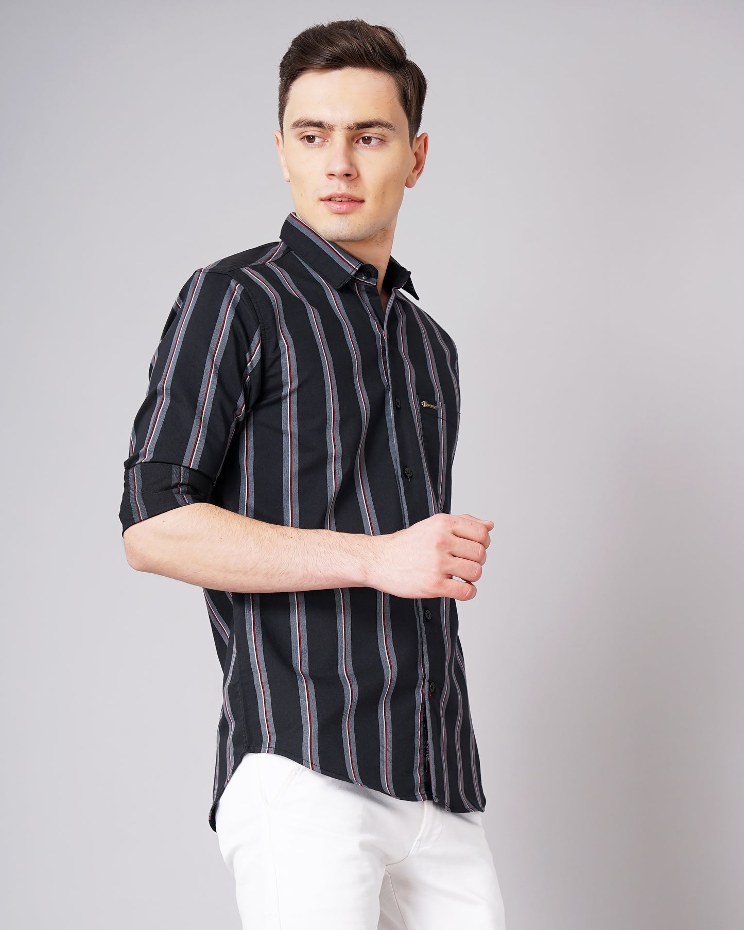 Jake Black Striped Shirt