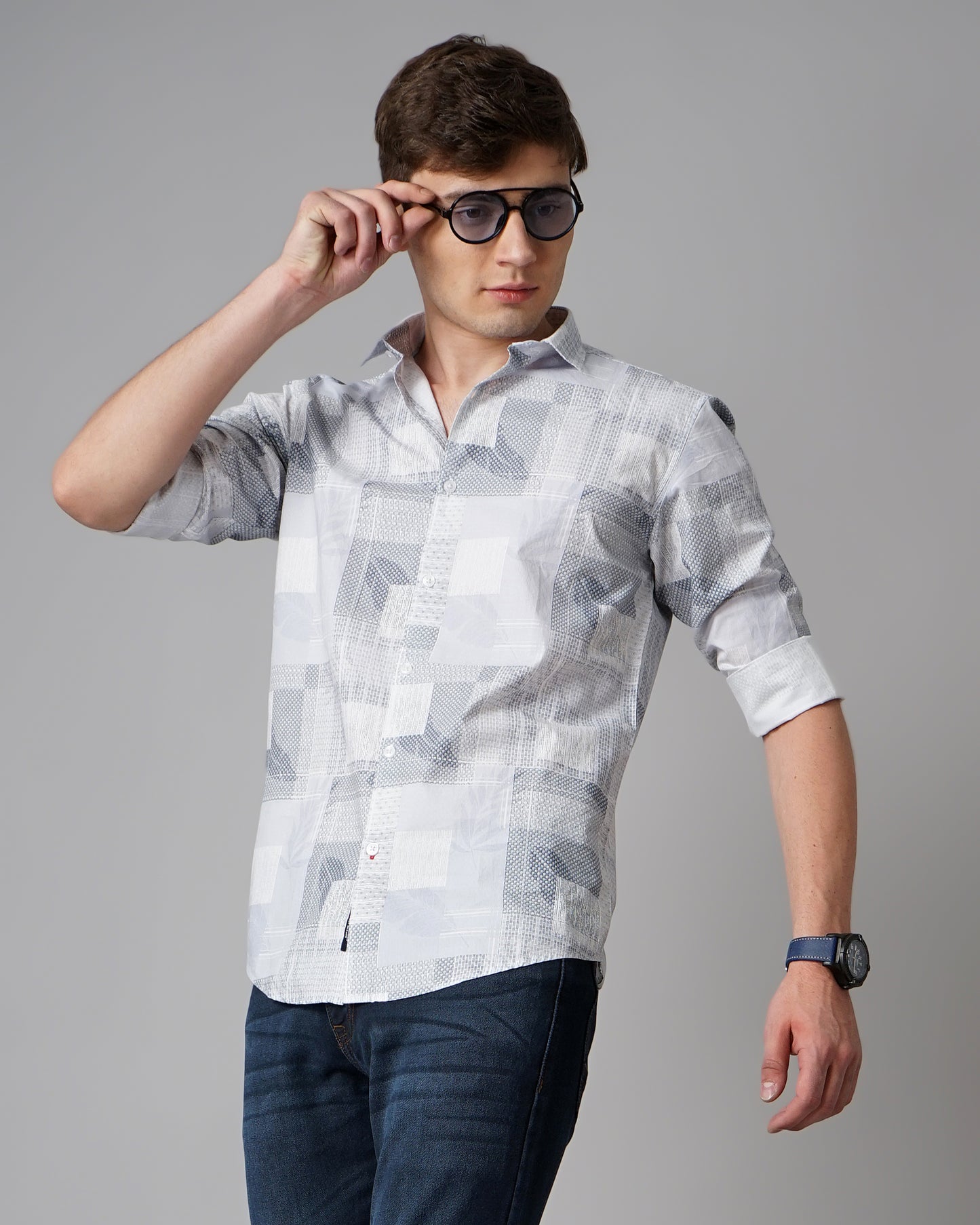 Verve Blue Checks Shirt