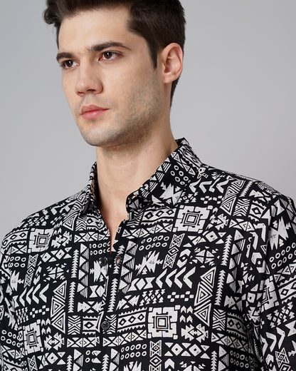 Aztec Black Shirt