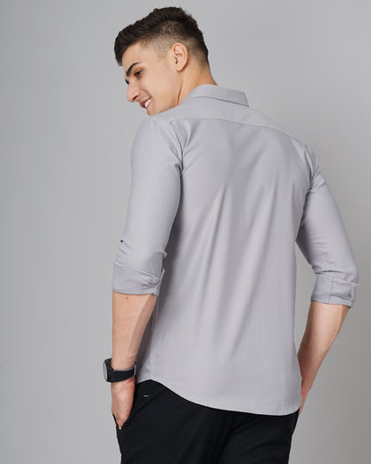 Delta Grey Solid Shirt