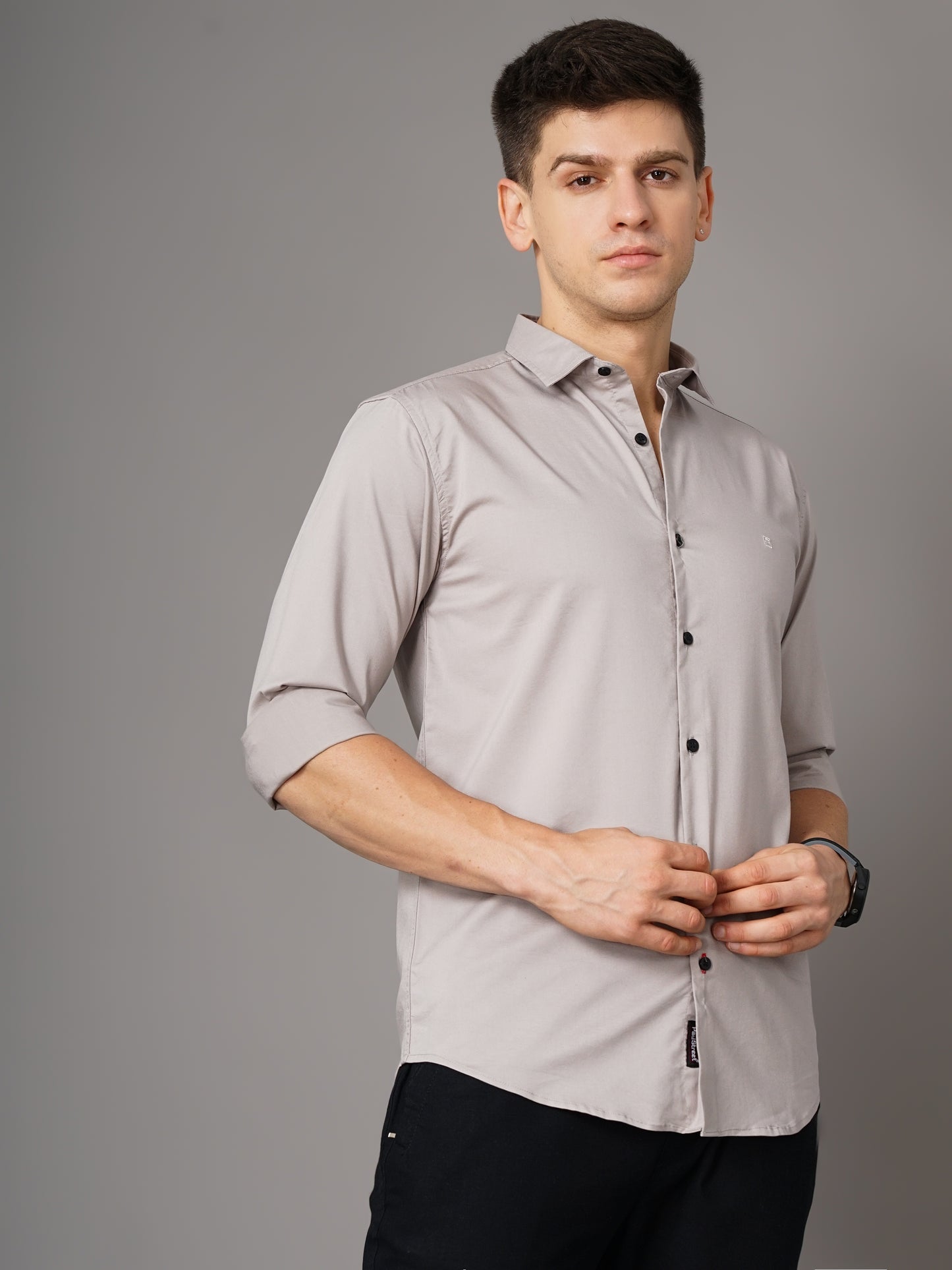 Zephyr Grey Solid Shirt