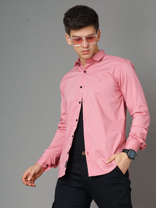 Zephyr Pink Solid Shirt