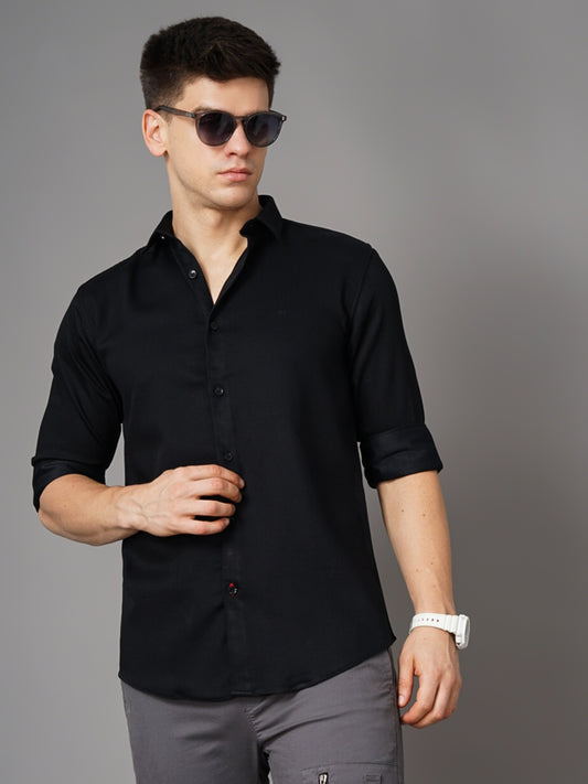 Cushy Black Solid Shirt