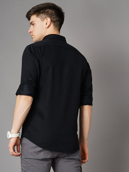 Cushy Black Solid Shirt