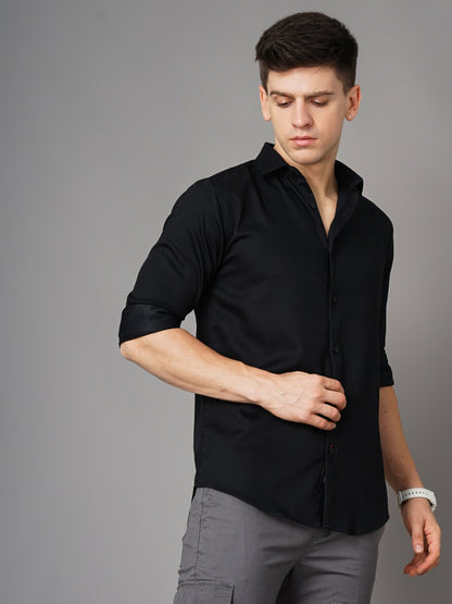 Cushy Black Solid Shirt