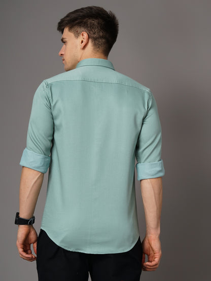 Cushy Green Solid Shirt