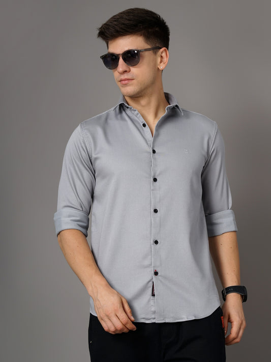 Cushy Grey Solid Shirt