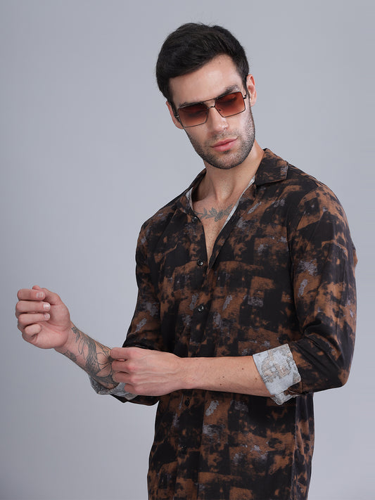 Astral Brown Rayon Shirt