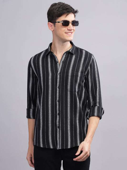 Chalk Black Striped Shirt