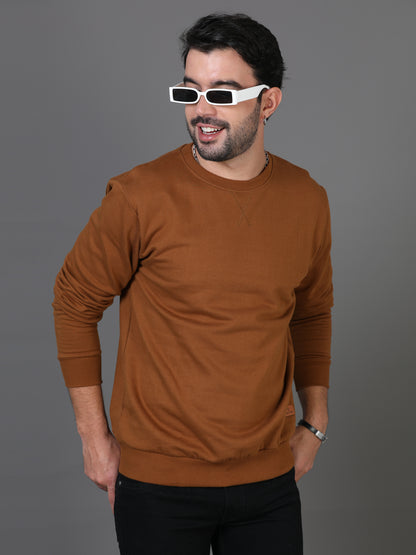 Brown Plain Sweatshirt