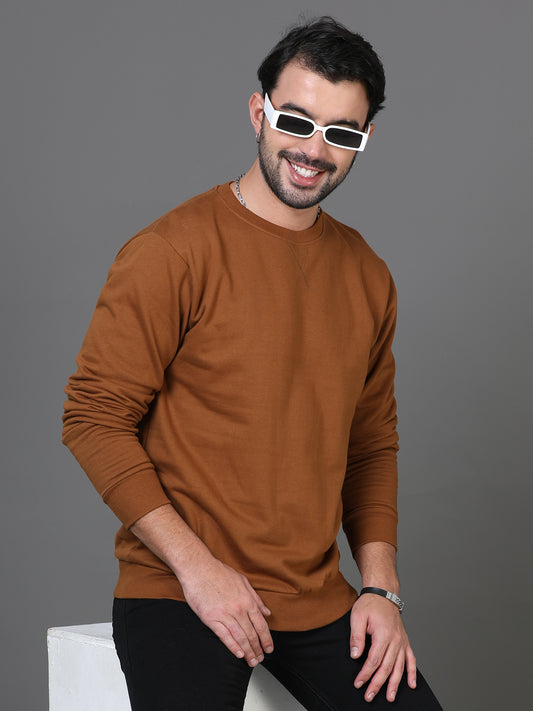 Brown Plain Sweatshirt