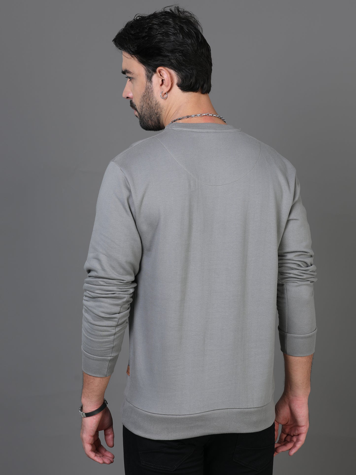 Grey Plain Sweatshirt