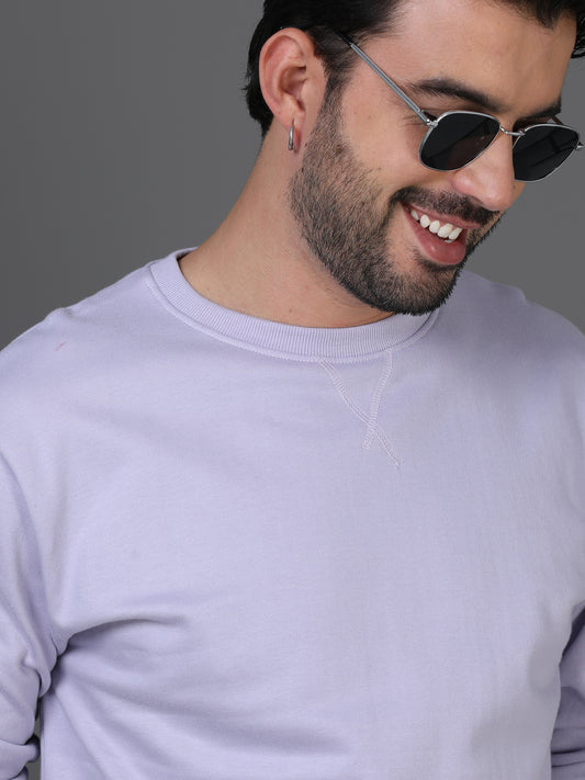 Lavender Plain Sweatshirt