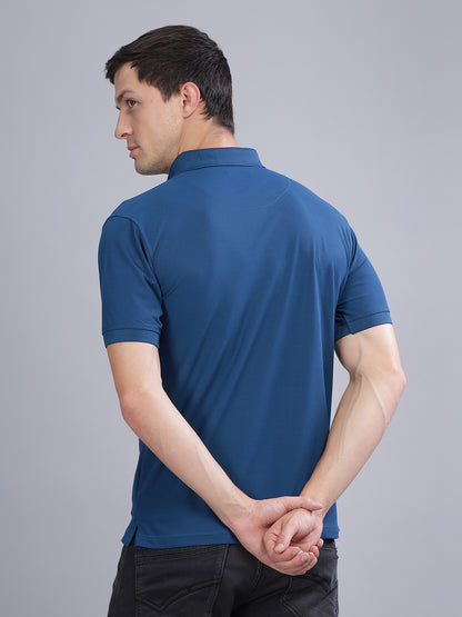 Blue Dryfit Polo T-Shirt