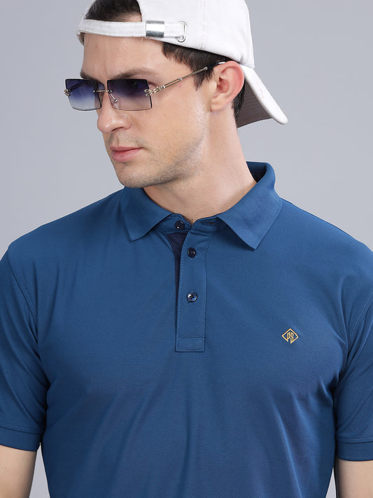 Blue Dryfit Polo T-Shirt
