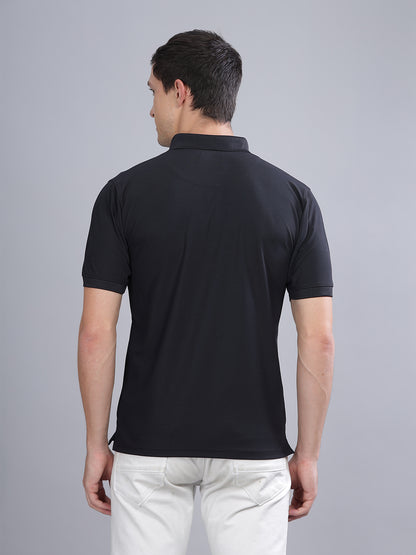 Black Dryfit Polo T-Shirt