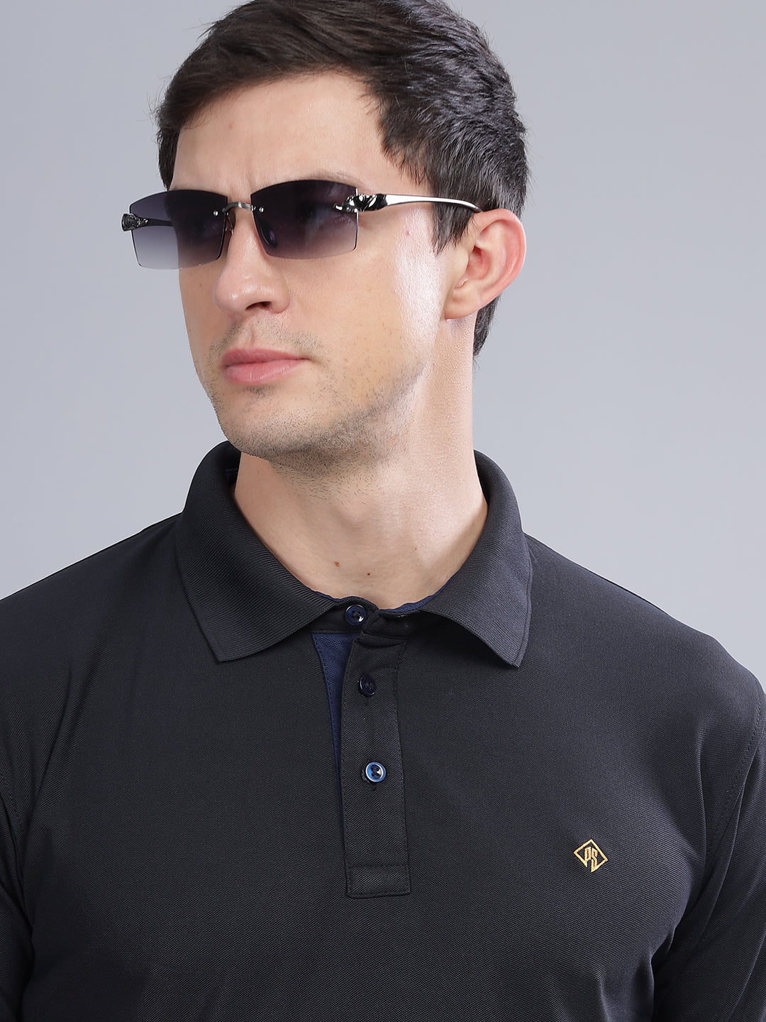 Black Dryfit Polo T-Shirt