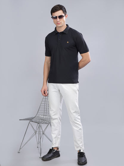 Black Dryfit Polo T-Shirt